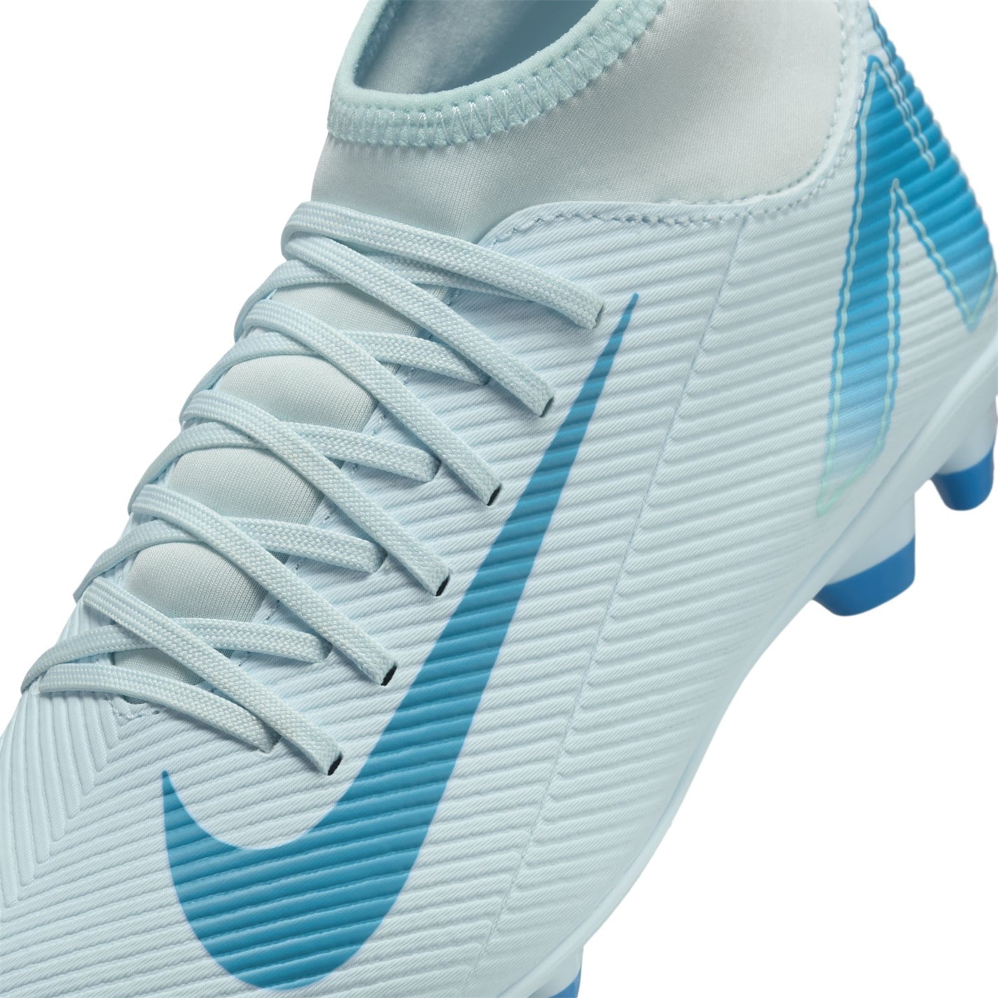 Ghete de fotbal Nike Mercurial Superfly 10 Club Firm Ground pentru copii albastru baltic