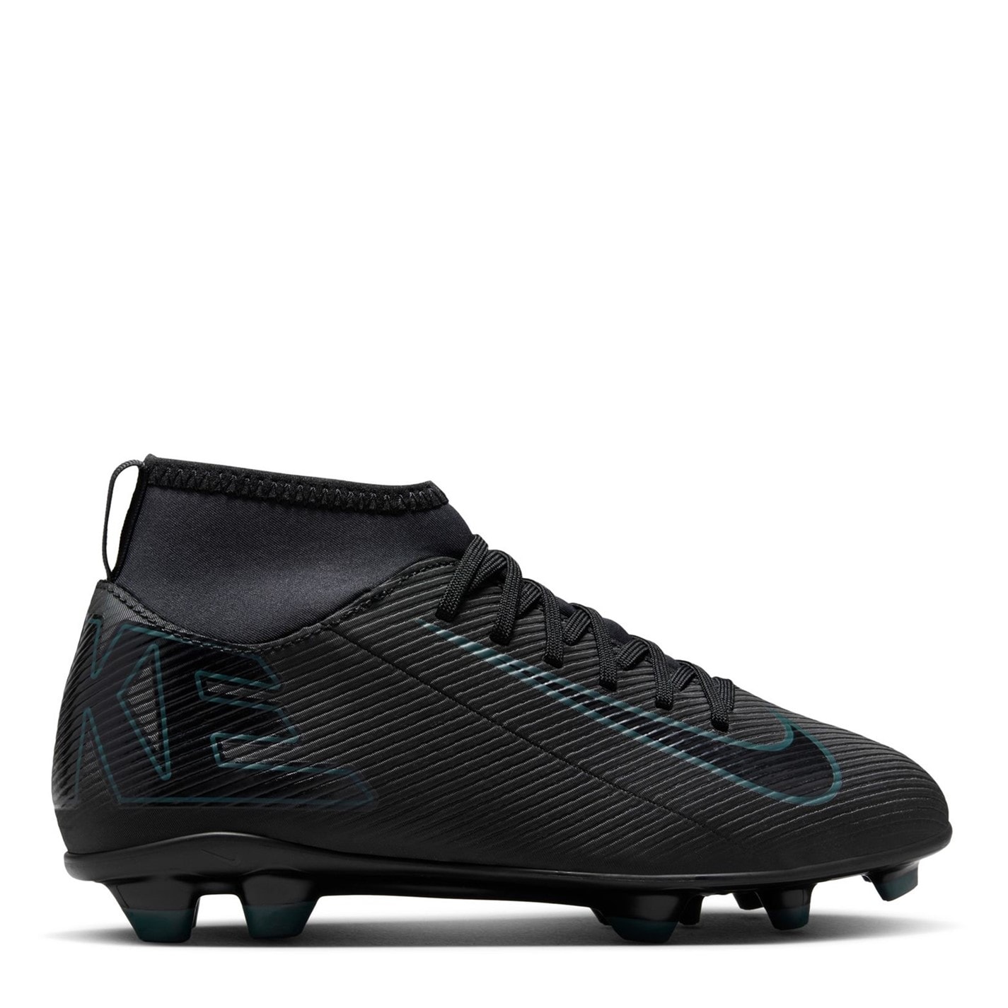 Ghete de fotbal Nike Mercurial Superfly 10 Club Firm Ground pentru copii negru verde