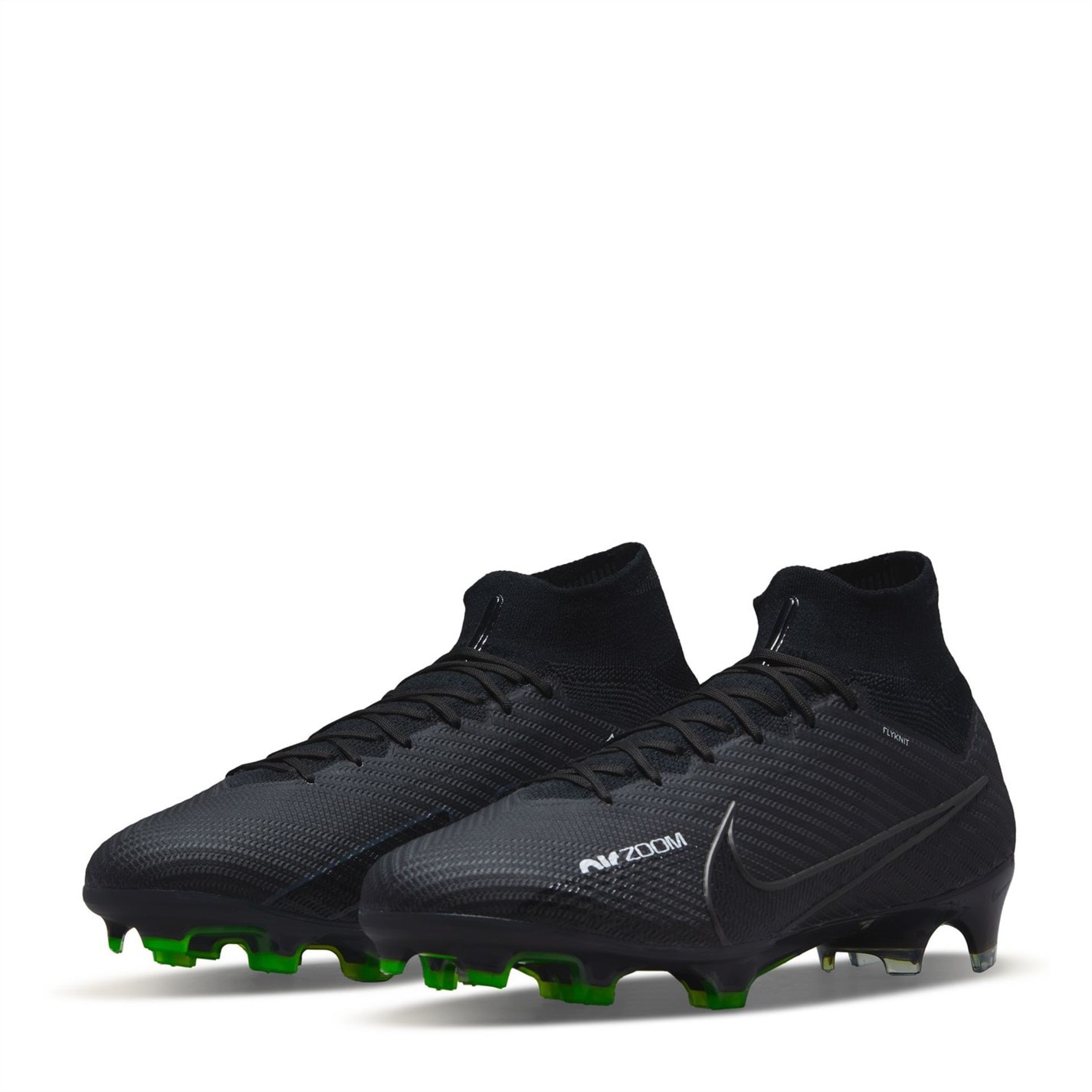 Ghete de fotbal Nike Mercurial Superfly 9 Elite Firm Ground negru gri alb