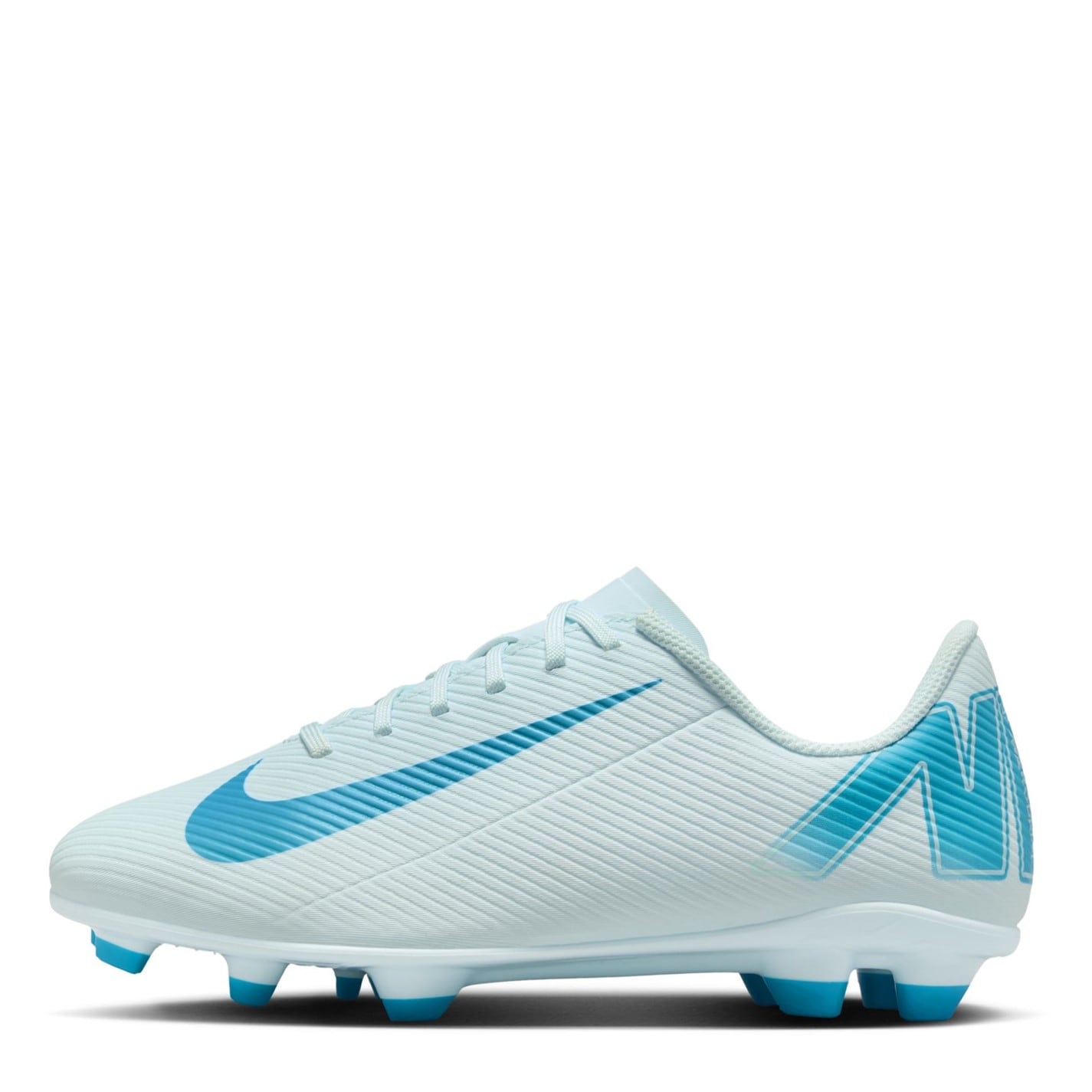 Ghete de fotbal Nike Mercurial Vapor 16 Club Firm Ground pentru copii albastru baltic