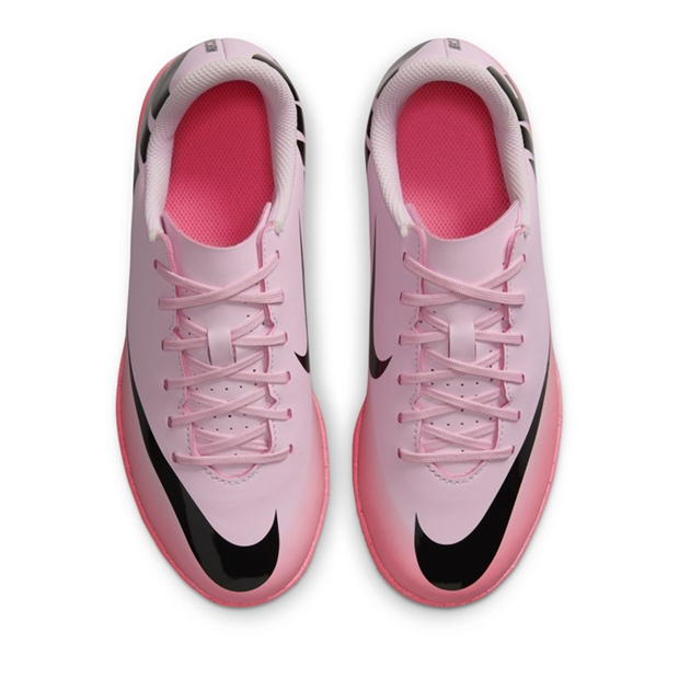 Ghete de fotbal Nike Mercurial Vapor Club Indoor pentru copii roz negru