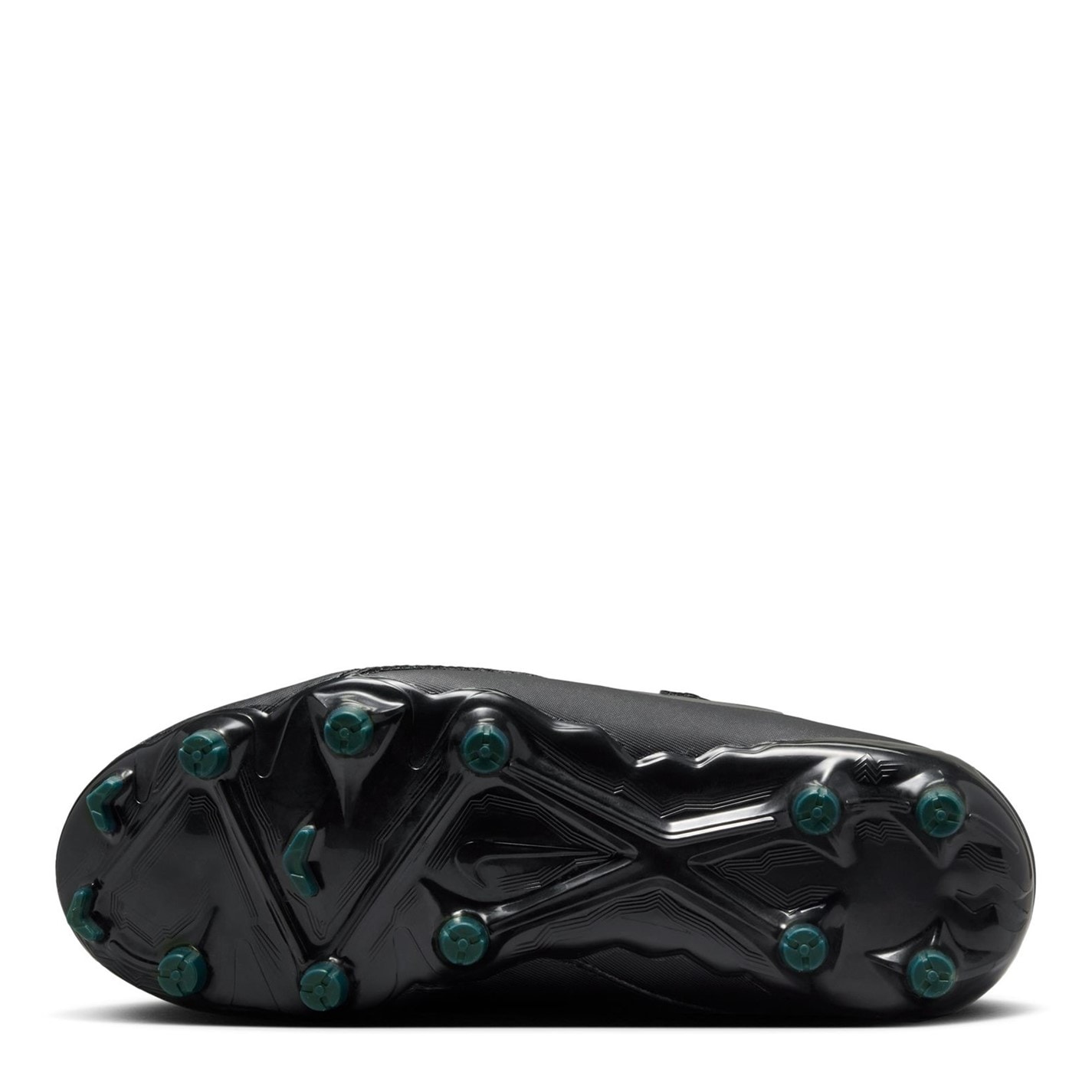 Ghete de fotbal Nike Phantom GX II Academy Firm Ground pentru copii negru verde