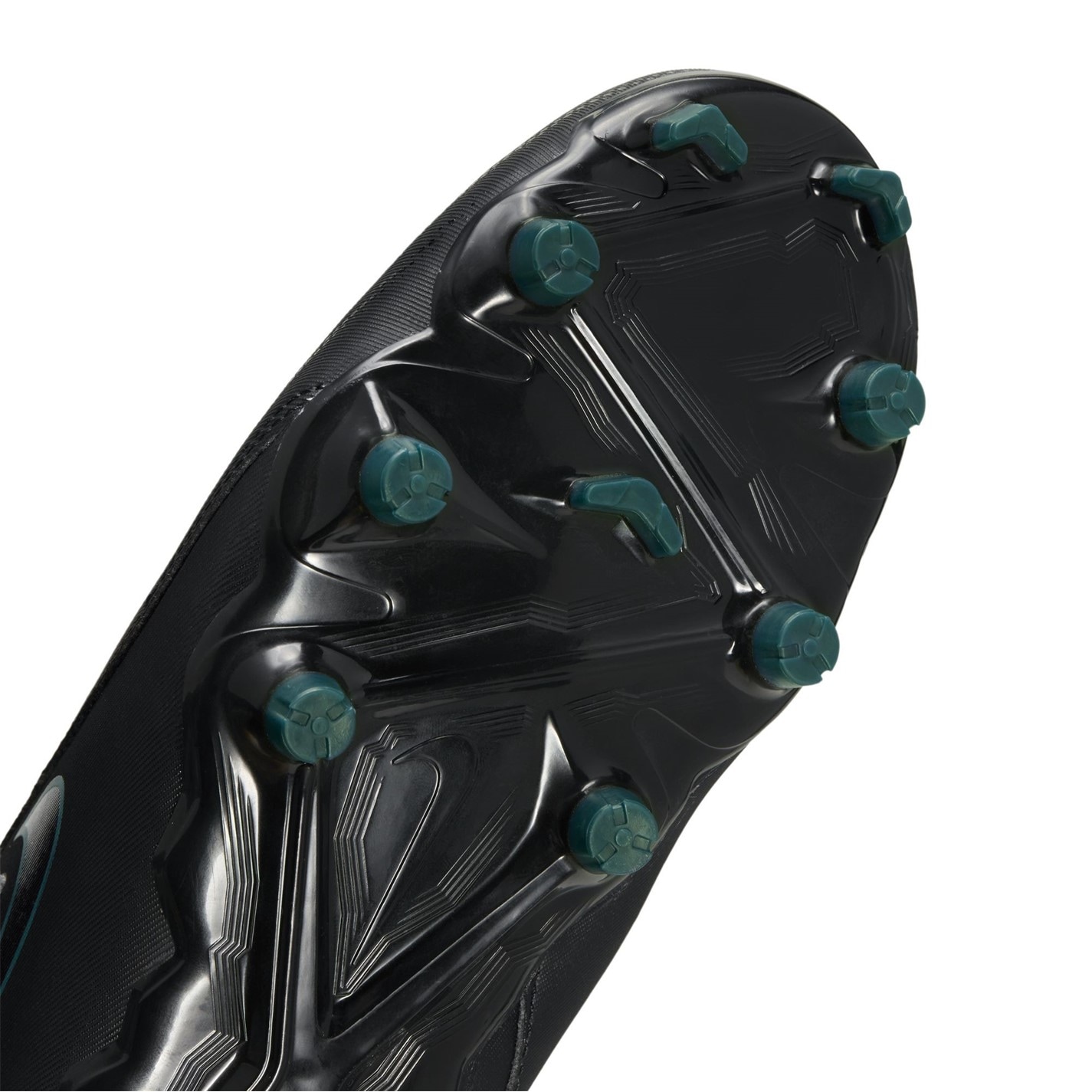 Ghete de fotbal Nike Phantom GX II Academy Firm Ground pentru copii negru verde