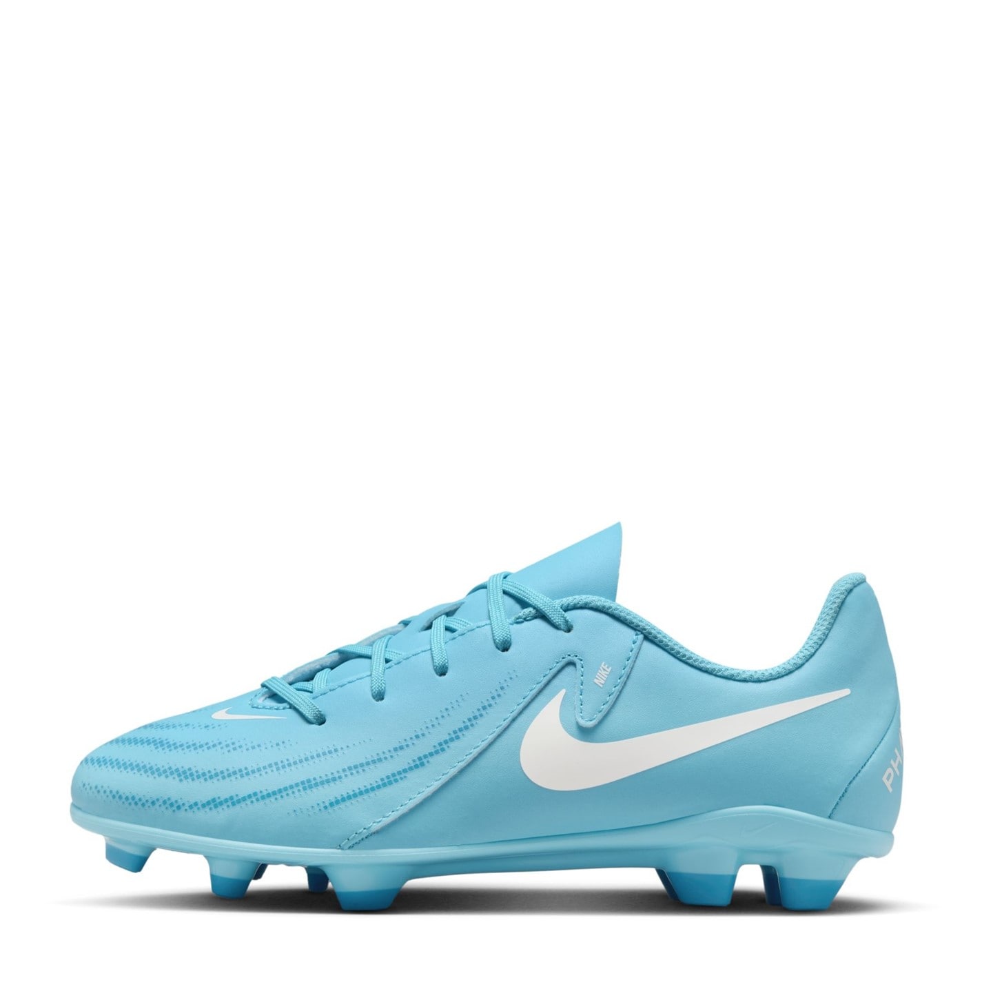 Ghete de fotbal Nike Phantom GX II Club Firm Ground pentru copii albastru baltic