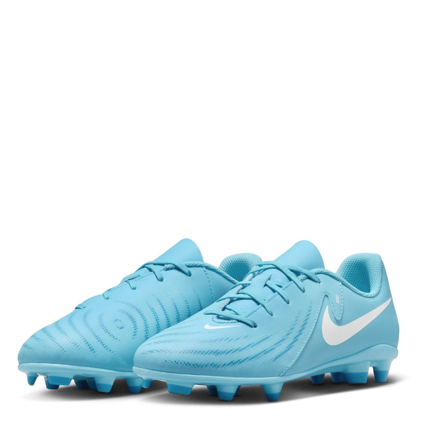 Ghete de fotbal Nike Phantom GX II Club Firm Ground pentru copii albastru baltic