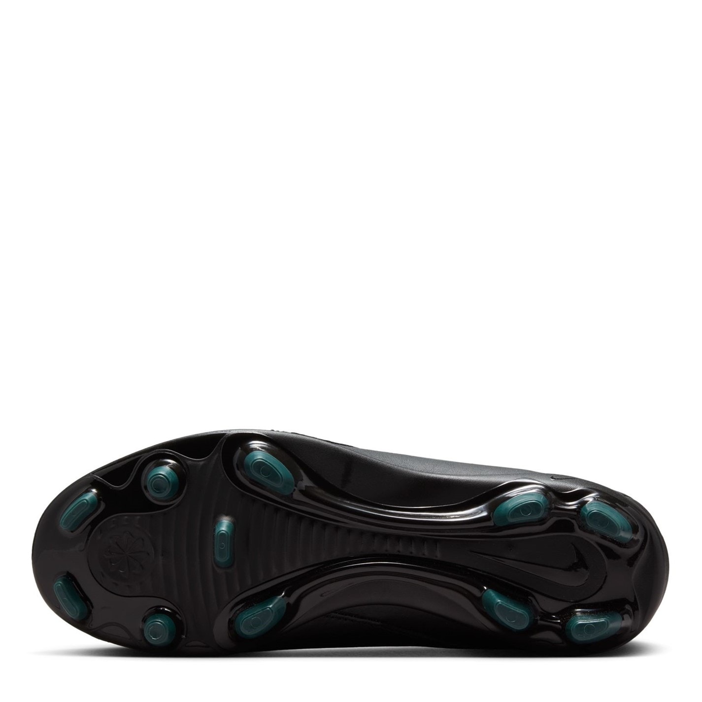 Ghete de fotbal Nike Phantom GX II Club Firm Ground pentru copii negru verde