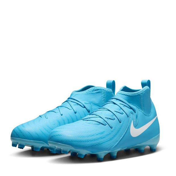 Ghete de fotbal Nike Phantom Luna II Academy Firm Ground pentru copii albastru baltic