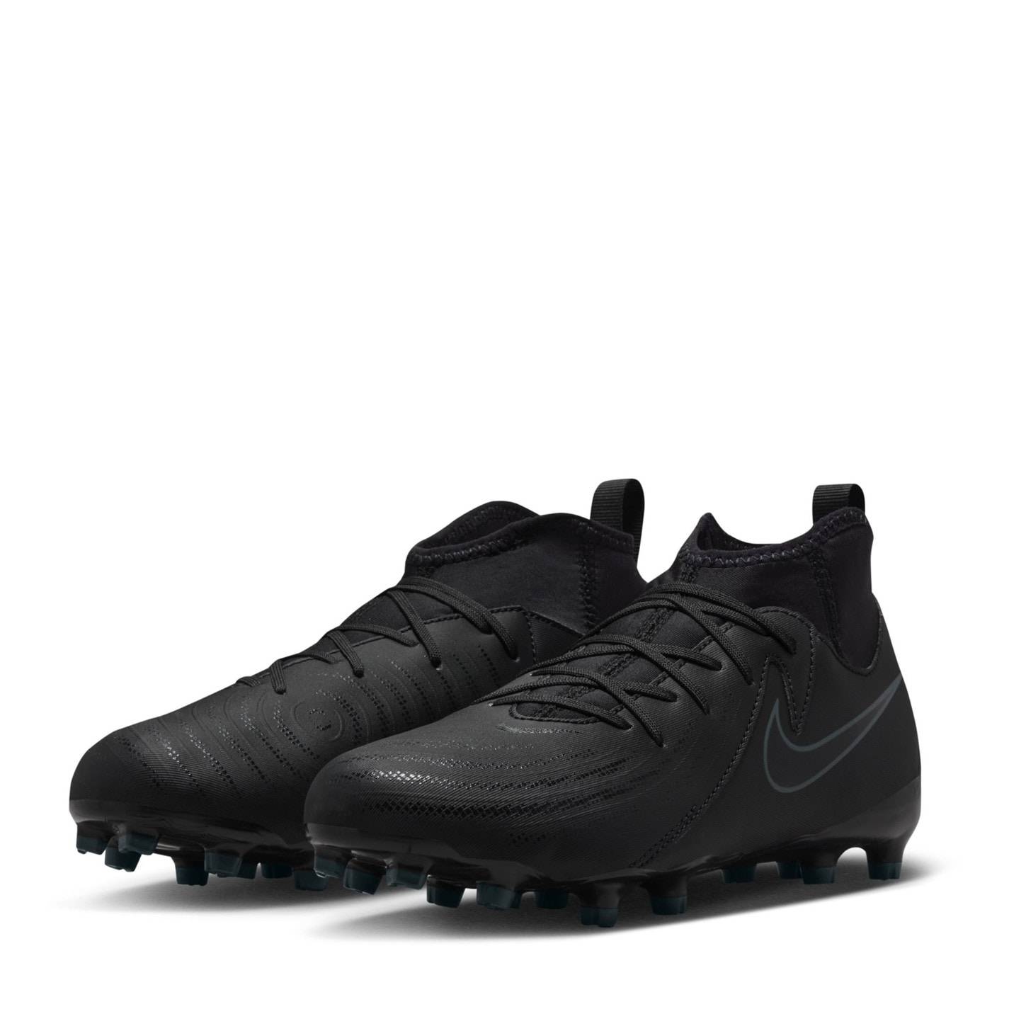 Ghete de fotbal Nike Phantom Luna II Academy Firm Ground pentru copii negru verde