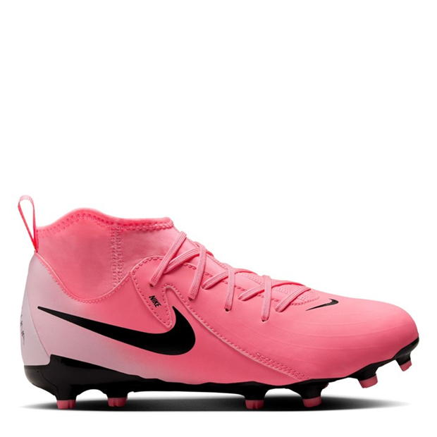 Ghete de fotbal Nike Phantom Luna II Academy Firm Ground pentru copii portocaliu negru