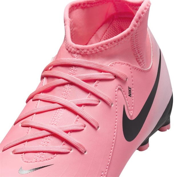 Ghete de fotbal Nike Phantom Luna II Academy Firm Ground pentru copii portocaliu negru