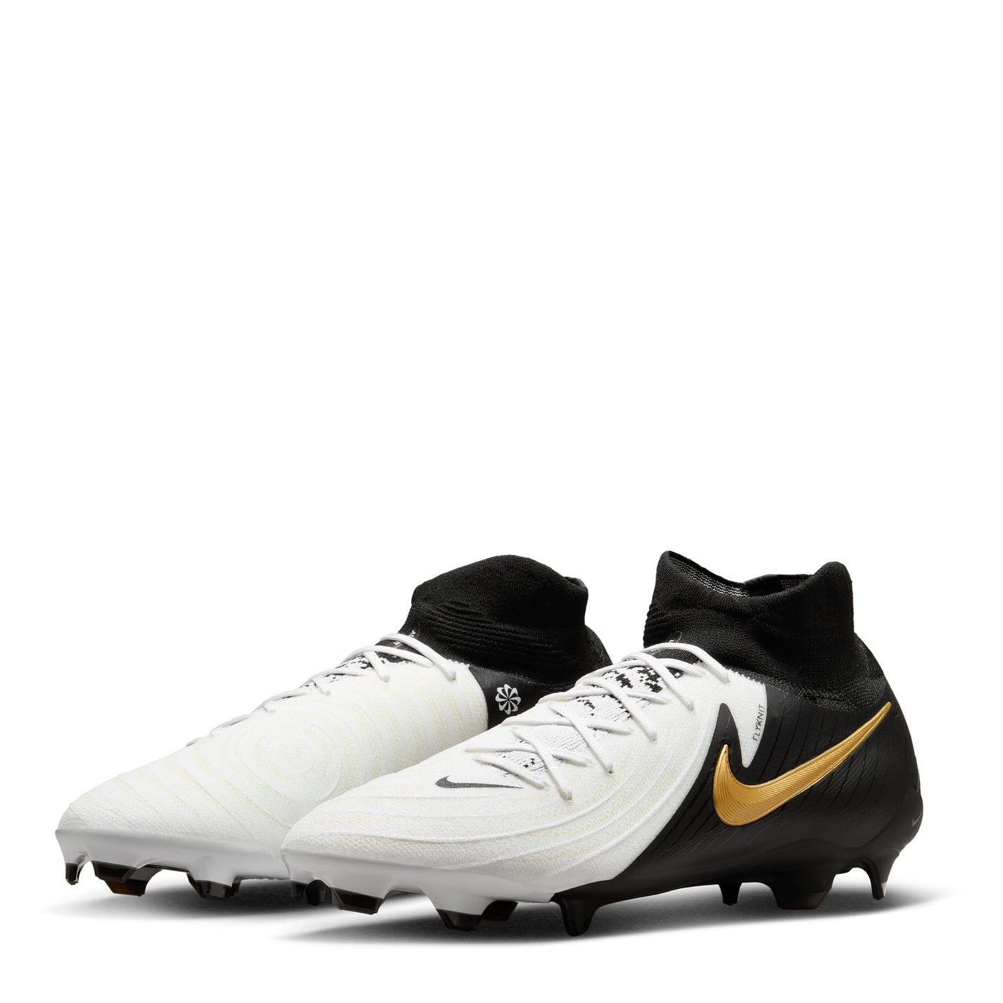 Ghete de fotbal Nike Phantom Luna II Pro Firm Ground alb negru auriu