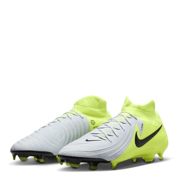 Ghete de fotbal Nike Phantom Luna II Pro Firm Ground argintiu galben