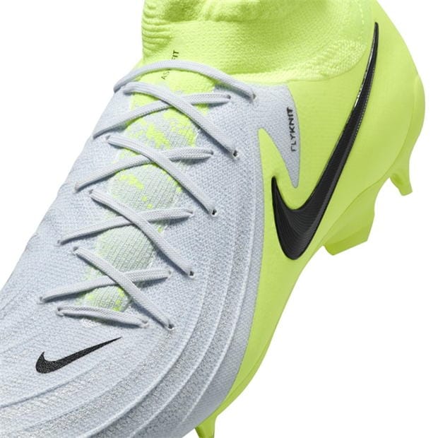 Ghete de fotbal Nike Phantom Luna II Pro Firm Ground argintiu galben