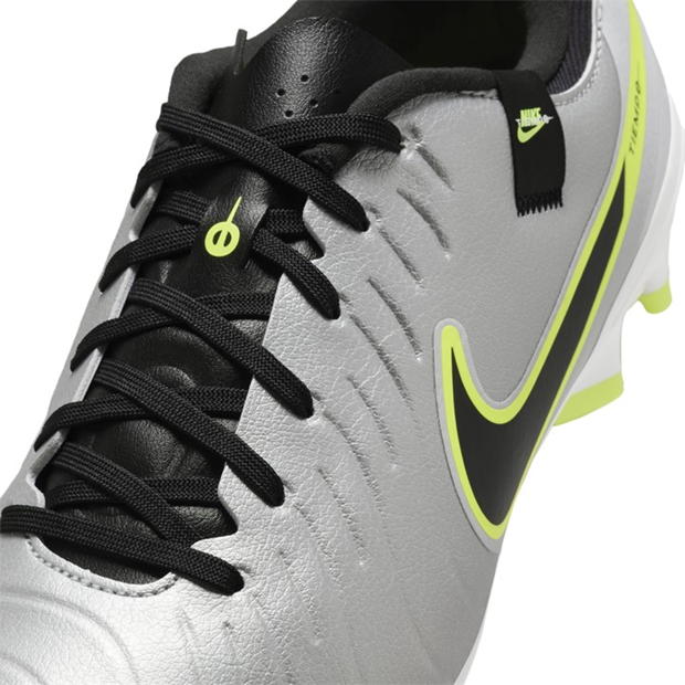 Ghete de fotbal Nike Tiempo Legend 10 Academy Firm Ground argintiu galben