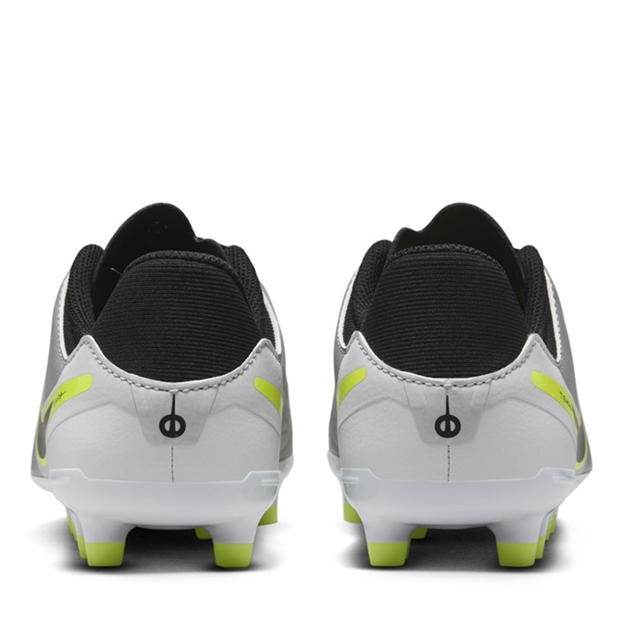 Ghete de fotbal Nike Tiempo Legend 10 Academy Firm Ground pentru copii argintiu galben