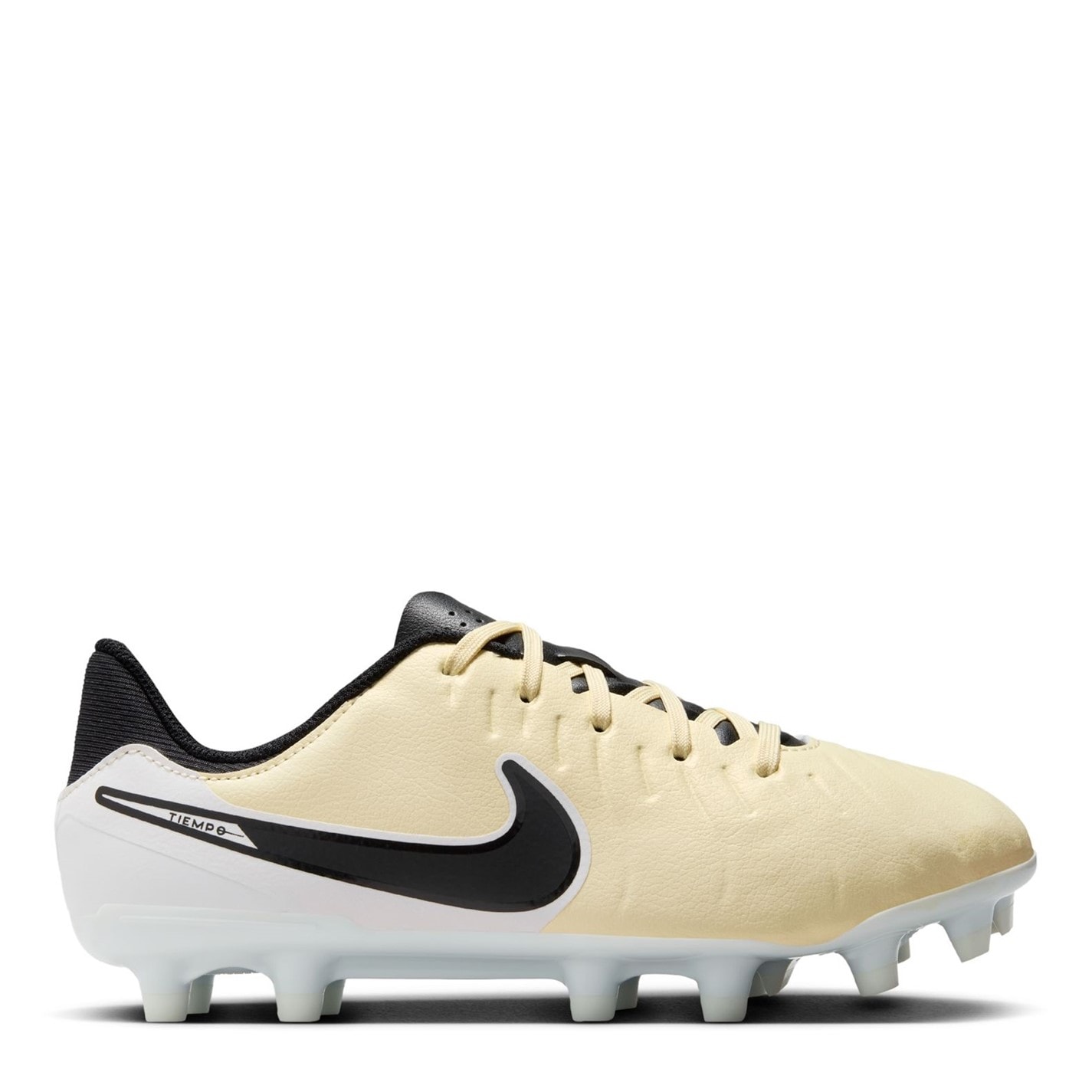 Ghete de fotbal Nike Tiempo Legend 10 Academy Firm Ground pentru copii galben negru