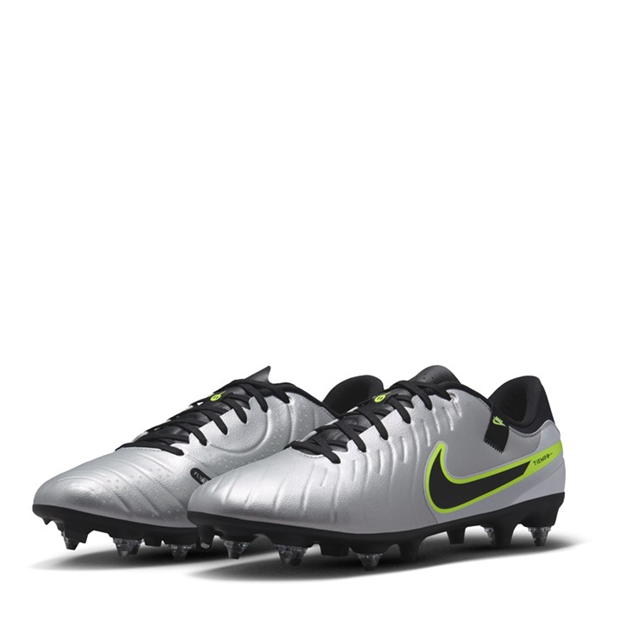 Ghete de fotbal Nike Tiempo Legend 10 Academy gazon sintetic argintiu galben