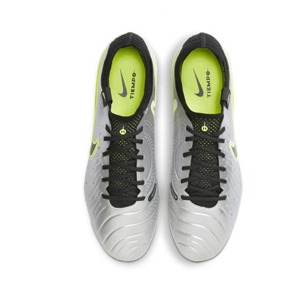 Ghete de fotbal Nike Tiempo Legend 10 Elite Firm Ground argintiu galben