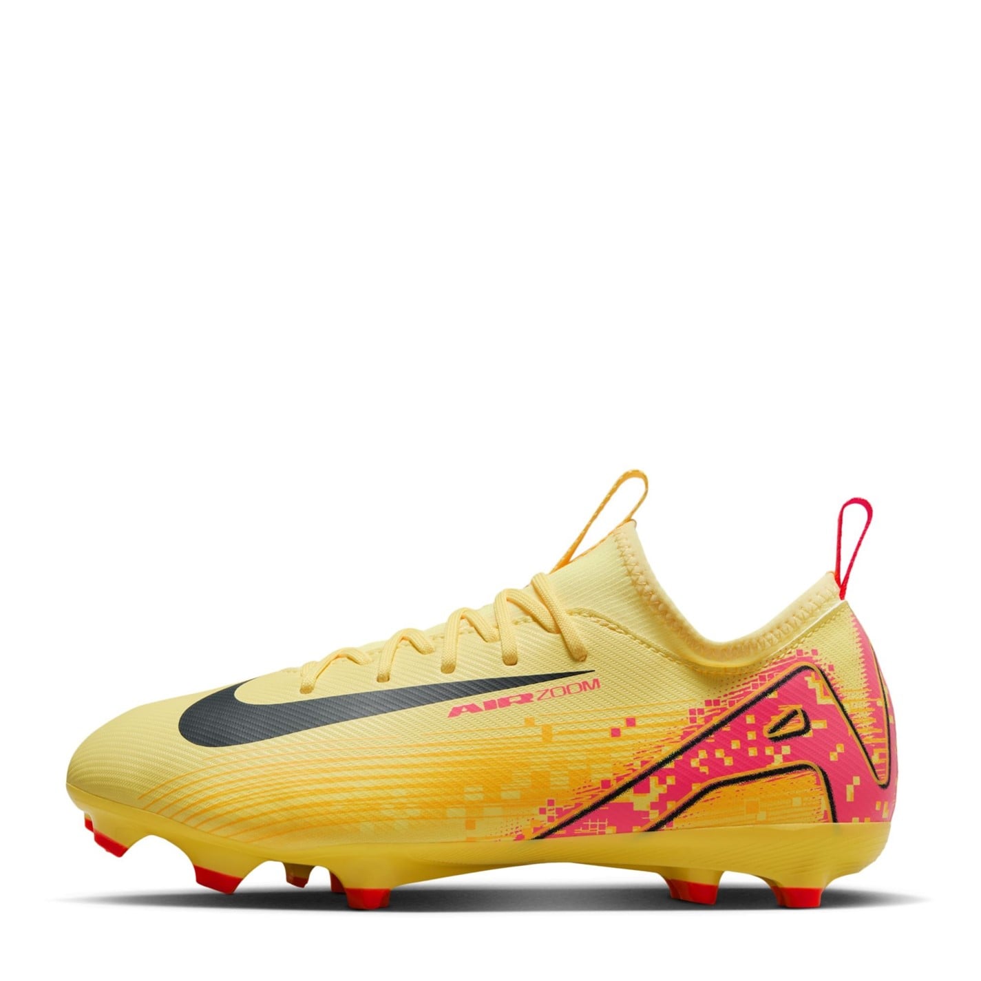 Ghete de fotbal Nike Zoom Mercurial Vapor 16 Academy Juniors Firm Ground portocaliu bleumarin