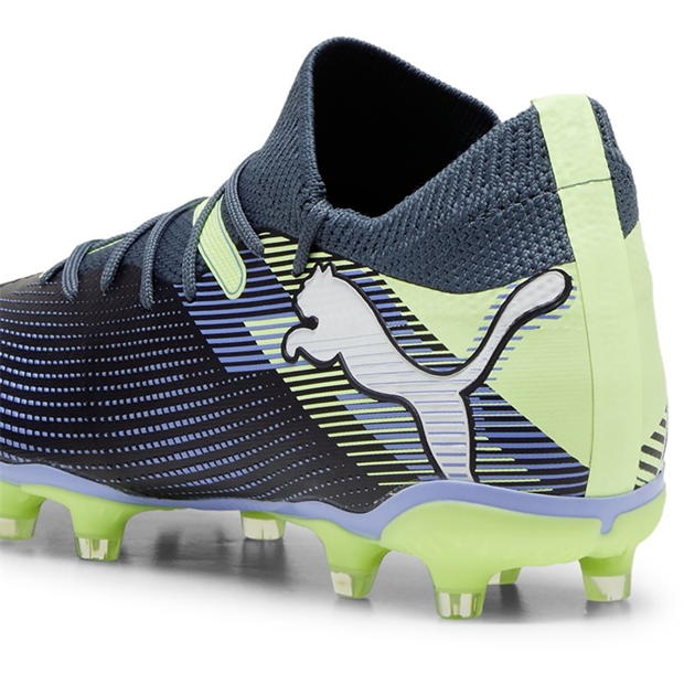 Ghete de fotbal Puma Future 7 Match Firm Ground pentru femei gri alb verde