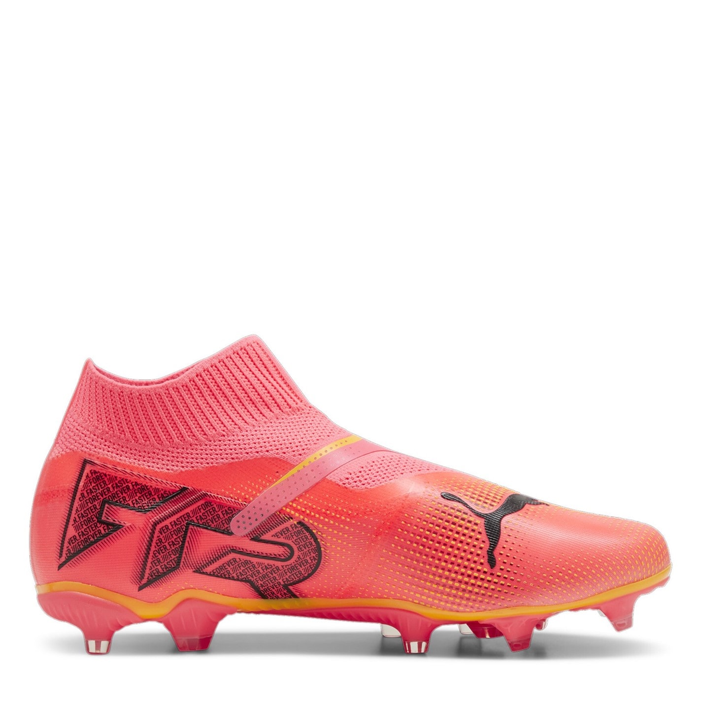 Ghete de fotbal Puma Future 7 Match+ Laceless Firm Ground portocaliu negru