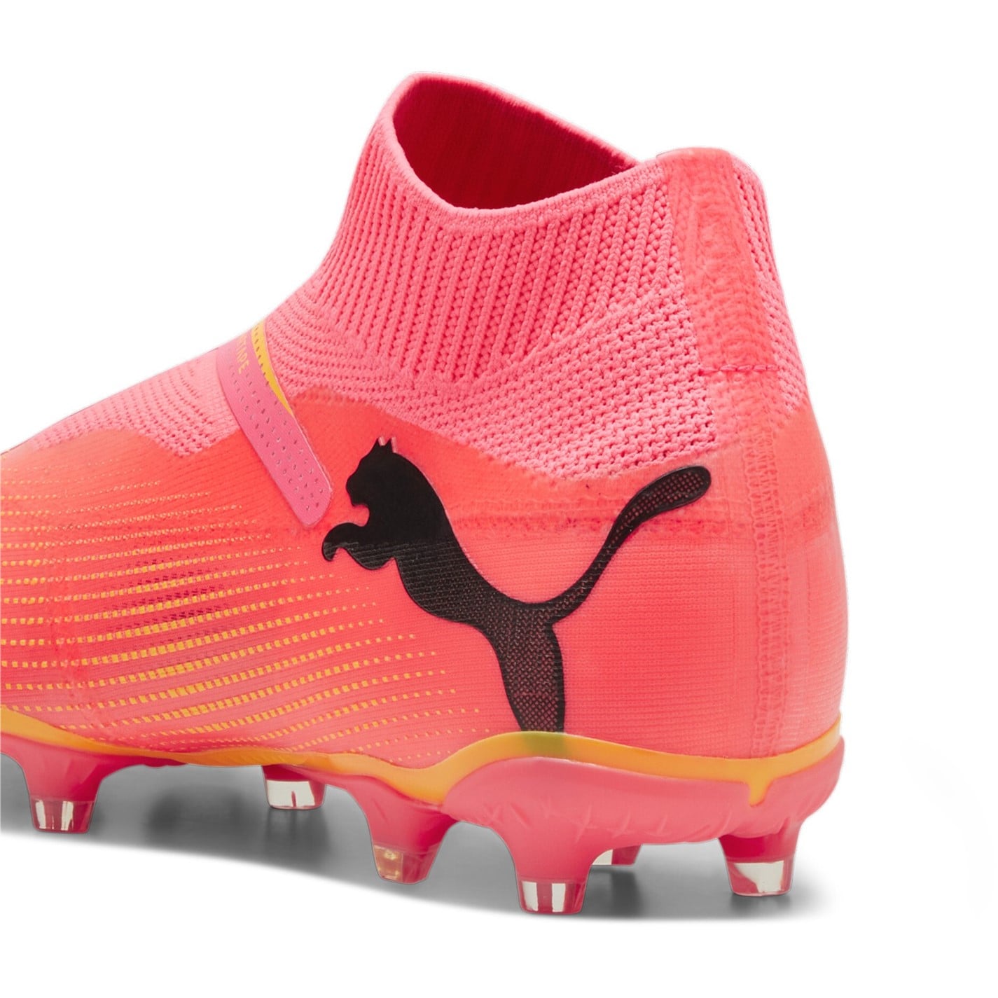 Ghete de fotbal Puma Future 7 Match+ Laceless Firm Ground portocaliu negru