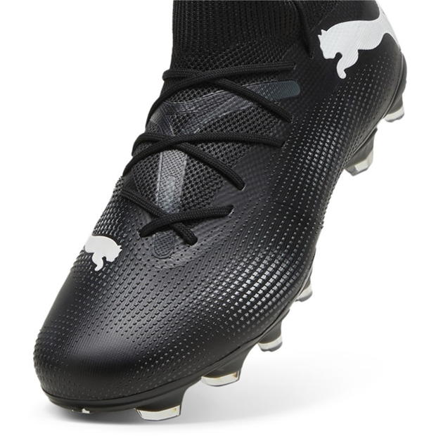 Ghete de fotbal Puma Future 7 Match Rush Firm Ground negru alb