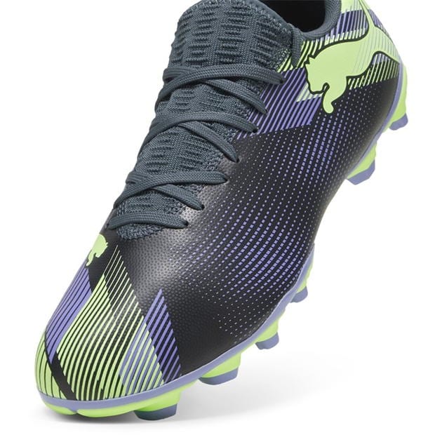 Ghete de fotbal Puma Future 7 Play Firm Ground gri mov verde