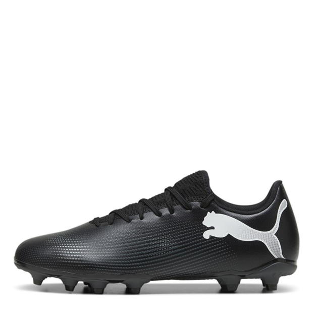 Ghete de fotbal Puma Future 7 Play Firm Ground negru alb