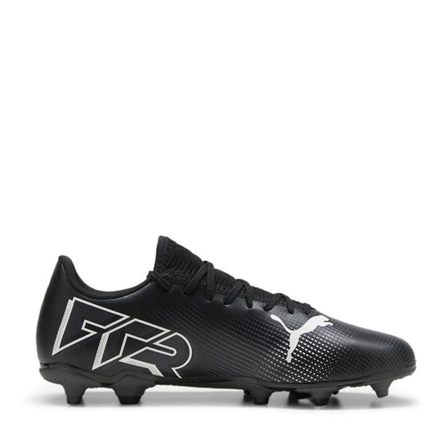 Ghete de fotbal Puma Future 7 Play Firm Ground negru alb