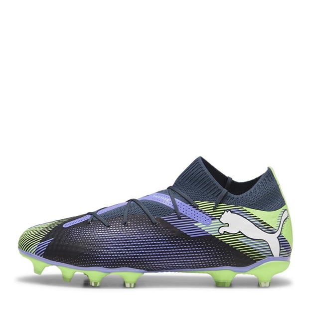 Ghete de fotbal Puma Future 7 Pro Firm Ground gri alb verde