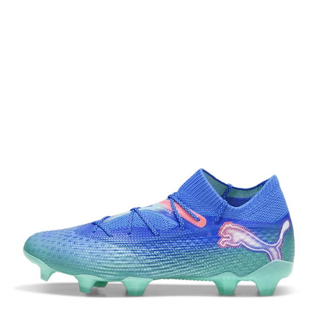 Ghete de fotbal Puma Future 7 Ultimate Firm Ground albastru alb verde