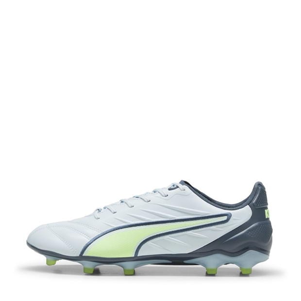 Ghete de fotbal Puma King Pro Firm Ground albastru verde gri