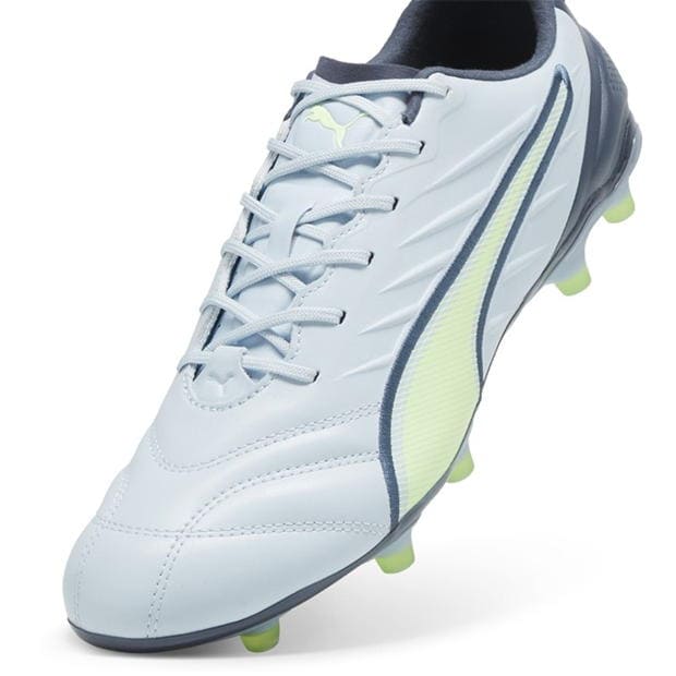 Ghete de fotbal Puma King Pro Firm Ground albastru verde gri