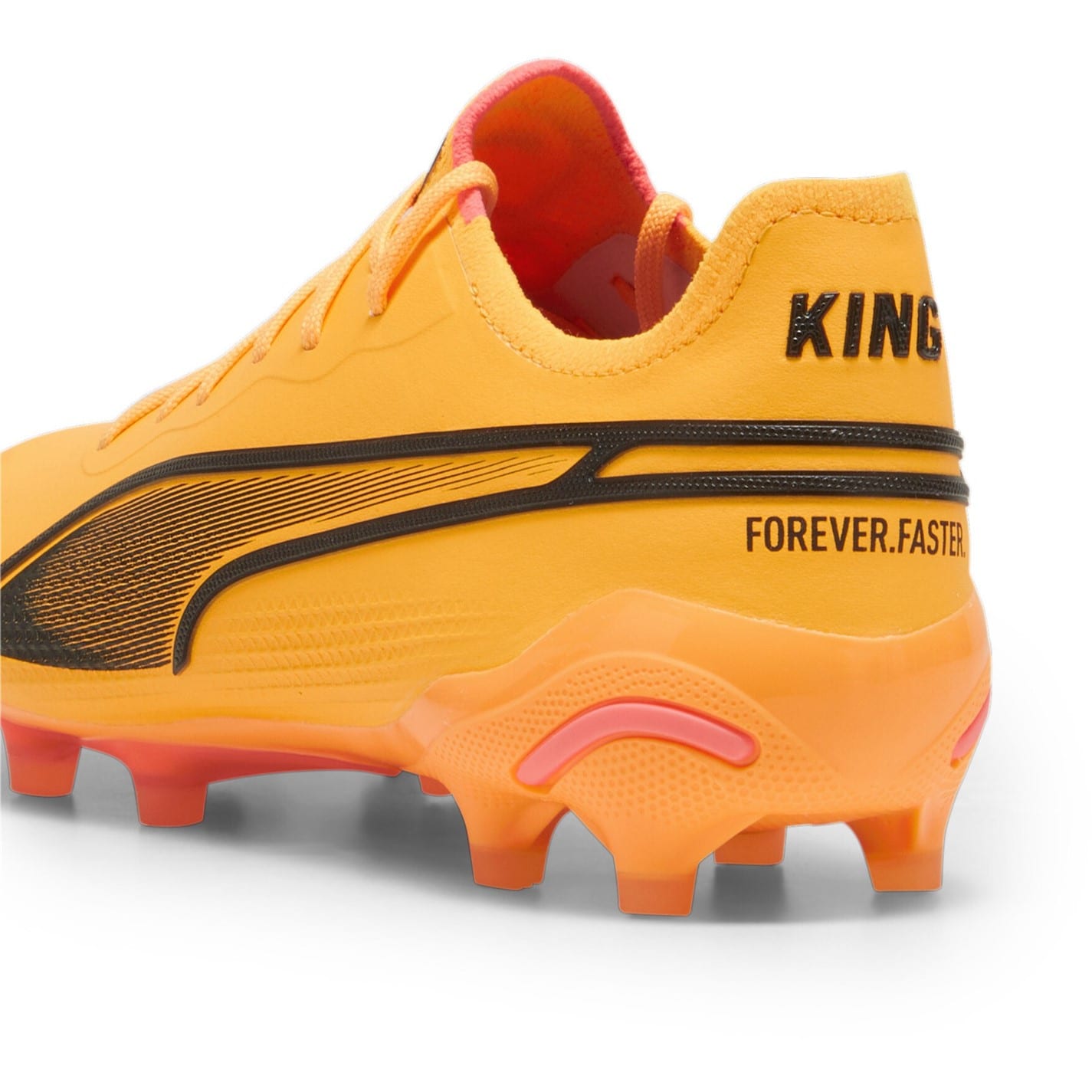 Ghete de fotbal Puma King Ultimate Firm Ground portocaliu negru