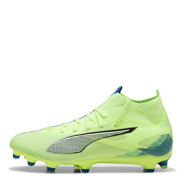 Ghete de fotbal Puma Ultra 5 Match Firm Ground pentru femei verde alb albastru