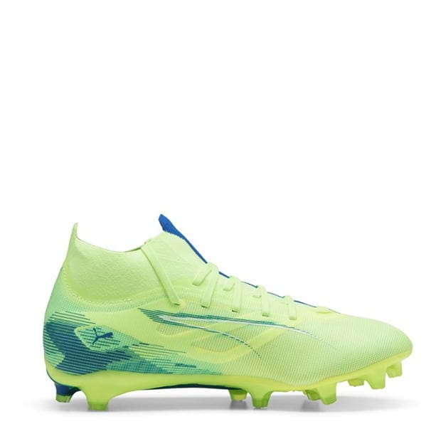 Ghete de fotbal Puma Ultra 5 Match Firm Ground pentru femei verde alb albastru