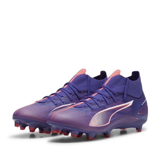 Ghete de fotbal Puma Ultra Match+ Firm Ground mov alb org