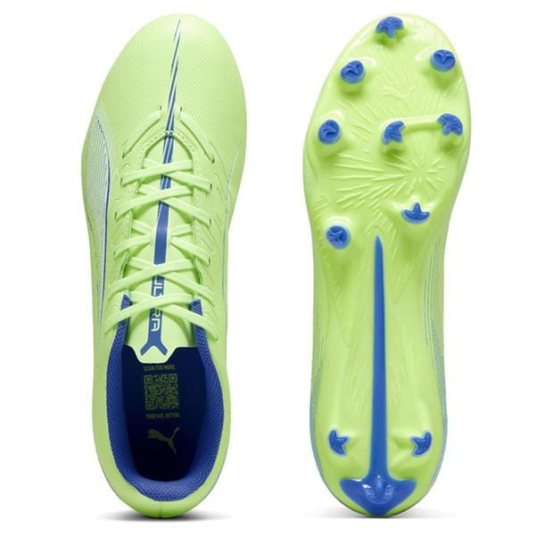 Ghete de fotbal Puma Ultra Play Firm Ground verde alb