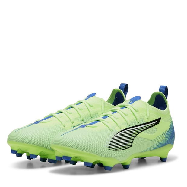 Ghete de fotbal Puma Ultra Pro Firm Ground pentru copii verde alb