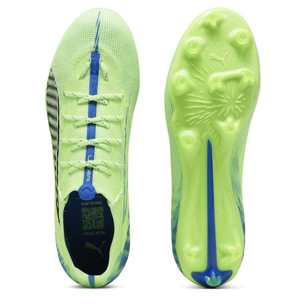 Ghete de fotbal Puma Ultra Pro Firm Ground verde alb