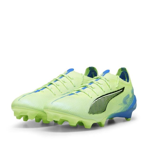 Ghete de fotbal Puma Ultra Ultimate Firm Ground verde alb albastru