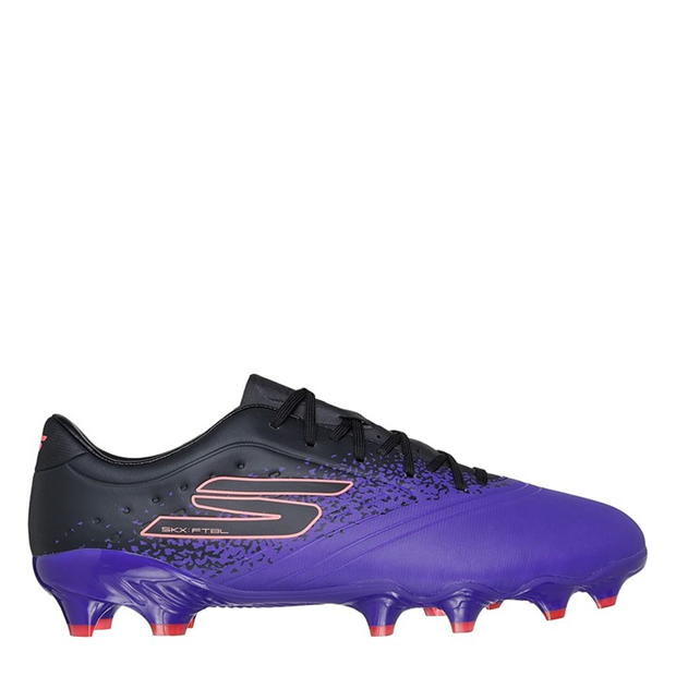 Ghete de fotbal Skechers Razor Gold Firm Ground mov negru