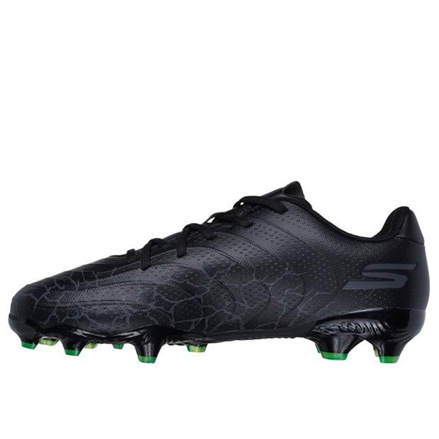 Ghete de fotbal Skechers SKX_01 Firm Ground pentru copii negru argintiu