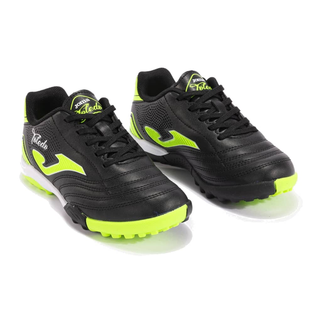 Ghete fotbal copii joma toledo jr 2491 tf negru verde