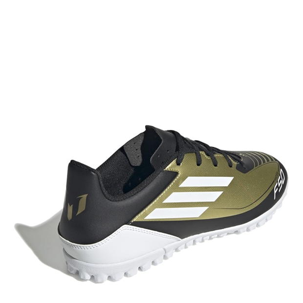 Ghete fotbal gazon sintetic adidas F50 Club auriu negru