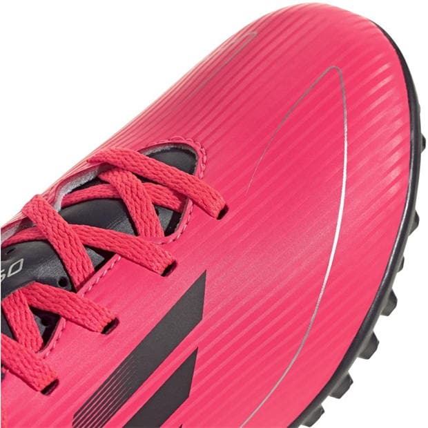 Ghete fotbal gazon sintetic adidas F50 Club pentru Copii roz negru