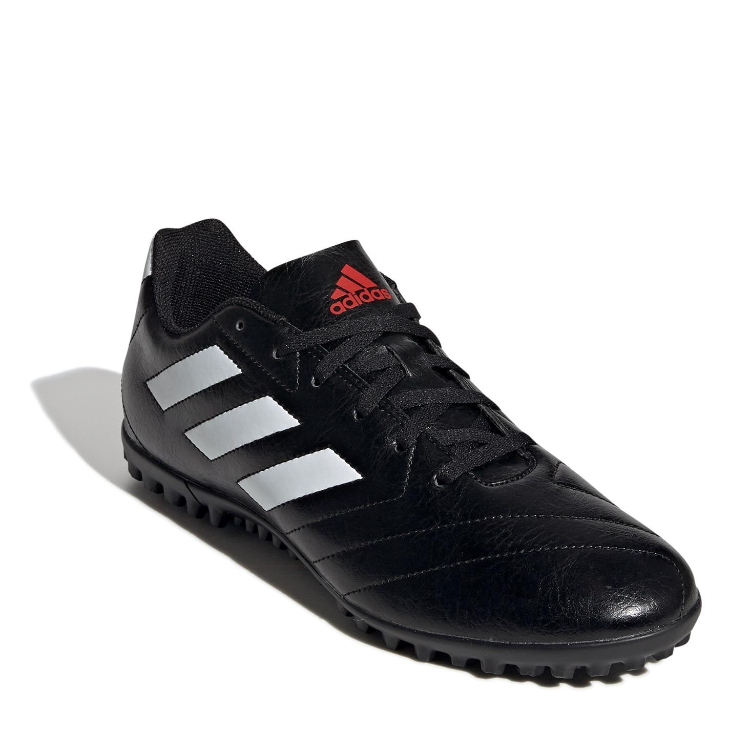 Ghete fotbal gazon sintetic adidas Goletto VIII negru alb