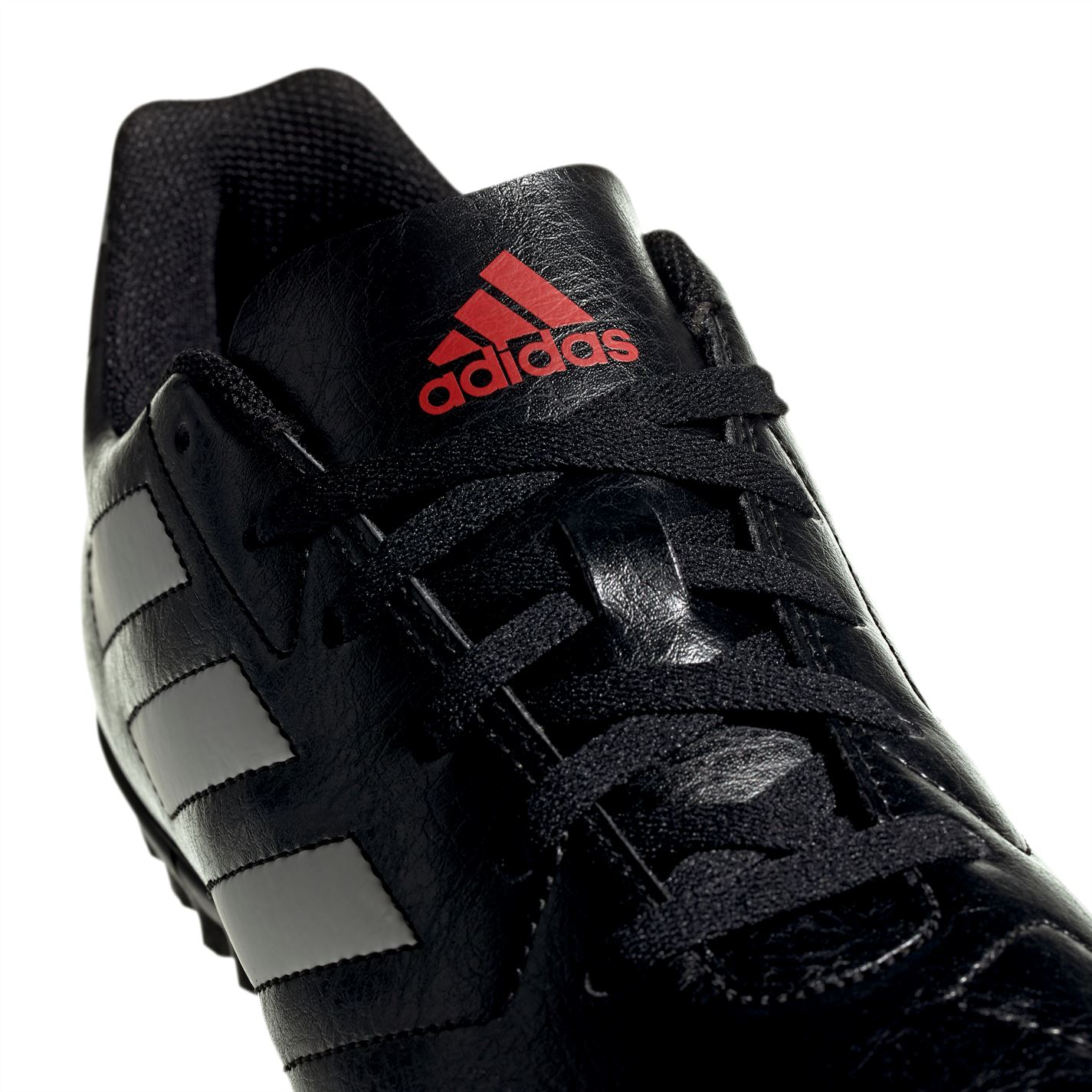 Ghete fotbal gazon sintetic adidas Goletto VIII negru alb