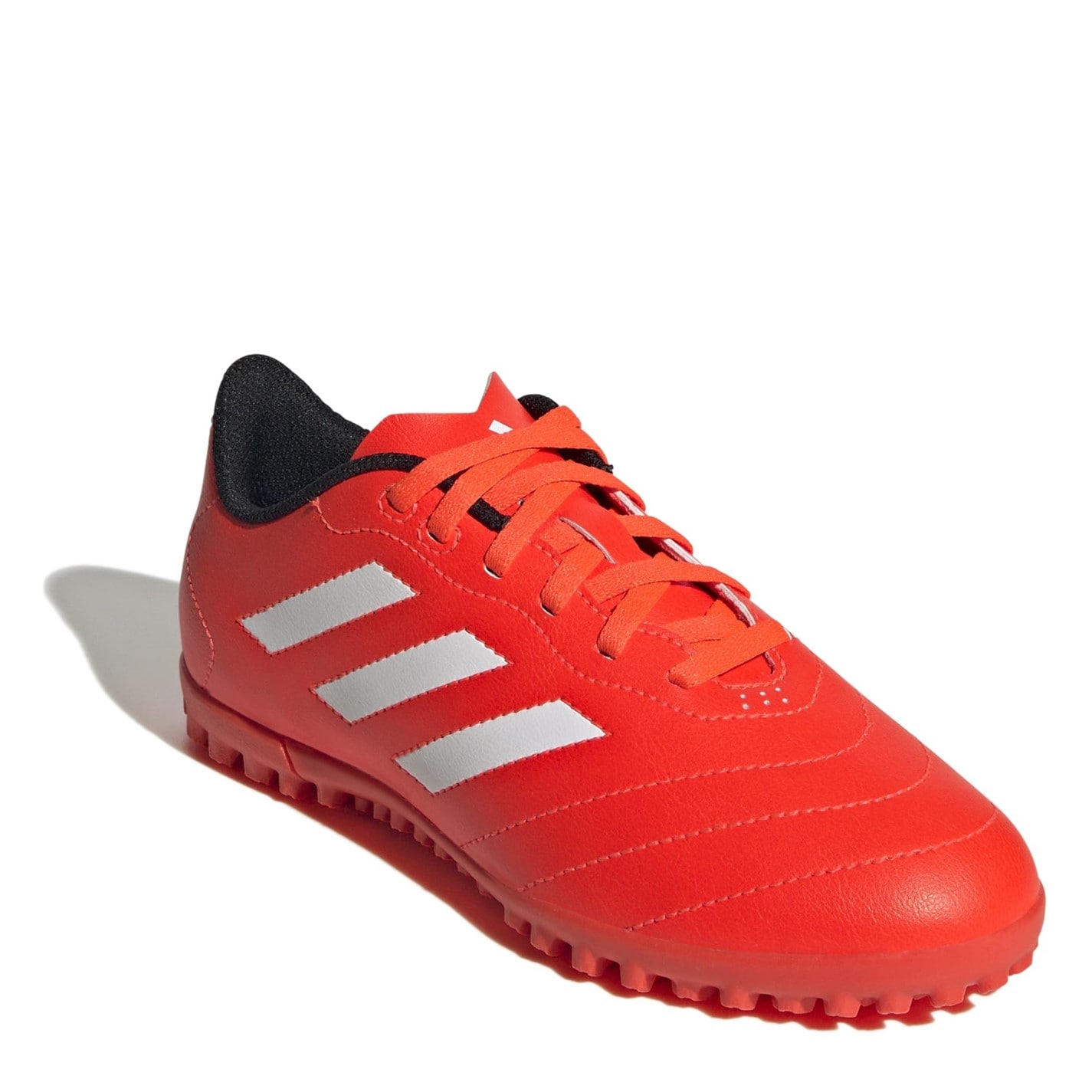 Ghete fotbal gazon sintetic adidas Goletto VIII pentru Copii rosu alb